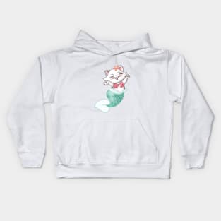 Cat mermaid Kids Hoodie